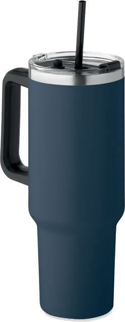 Branded travel tumbler